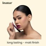Buy Inatur Matt Liquid Lip Colour with Hyaluronic Acid & Collagen 2 ml (Purple Haze) - Purplle