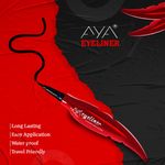 Buy AYA Waterproof 24 Hours Long Lasting Feather Eyeliner, Black ( 2ml) - Purplle