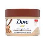 Buy Dove Exfoliating Body Polish Scrub Brown Sugar & Coconut Butter for Dry Skin, 298g - Purplle