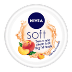 Buy NIVEA Soft Light Moisturizer Cream, Playful Peach, with Vitamin E & Jojoba Oil for Face, Hands and Body (200 ml) - Purplle