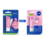 Buy Nivea Lip Balm, Soft Rose (4.8 g) - Purplle