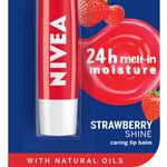 Buy Nivea Tinted Lip Balm with Natural oils & 24H melt-in moisture- Fruity Strawberry Shine (4.8 g) - Purplle
