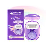 Buy Bombae Rollplay Mini Hair Removal Razor with Roller Compact Case | Soap strip with Jojoba Oil and Aloe Vera - Purplle