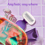 Buy Bombae Rollplay Mini Hair Removal Razor with Roller Compact Case | Soap strip with Jojoba Oil and Aloe Vera - Purplle