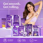 Buy Bombae Rollplay Mini Hair Removal Razor with Roller Compact Case | Soap strip with Jojoba Oil and Aloe Vera - Purplle