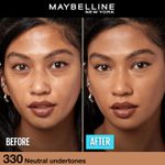 Buy Maybelline New York Fit Me Matte+Poreless Liquid Foundation 16H Oil Control - 330 Toffee, 30 ml - Purplle