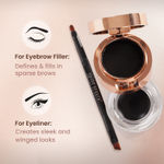 Buy Swiss Beauty Eyebrow & gel Eyeliner 2 in 1 - (3 g)+4 gm - Purplle