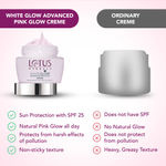 Buy Lotus Herbals Whiteglow Advanced Pink Glow Brightening Cream | SPF 25 | PA+++ | For Dark Spots | Anti-Pollution | For All Skin Types | Preservative Free | 50g - Purplle