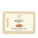 Buy Vagad's Khadi Herbal Gramodaya Almond Soap 125 gm | Refreshing Bathing Bar | Goodness of Almond Oil | Free from Parabens | Silicon Free (Pack of 3) - Purplle