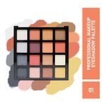 Buy Half N Half Professional Makeup kit, 16 Colours Eyeshadow Palette, Multicolor-01 (18 gm) - Purplle
