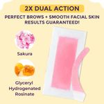 Buy Sanfe Facial Wax Strips Sakura | Precise Hair Removal For Eyebrows, Upper Lips, Forehead, Chin & Sideburns | Sakura Cold Gel & Glycerin | No Heating Required | For Complete Face Waxing | Salon Like Results | 10 Face Strips & 6 Eyebrow Strips - Purplle