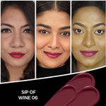 Buy FACES CANADA Comfy Matte Creme Lipstick - Sip Of Wine, 4.2 gm | Long Stay | Creamy Matte Finish | Intense Color | Hydrating & Nourishing | Smooth Application - Purplle