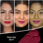 Buy FACES CANADA Comfy Matte Creme Lipstick - Told You So, 4.2 gm| Long Stay | Creamy Matte Finish | Intense Color | Hydrating & Nourishing | Smooth Application - Purplle