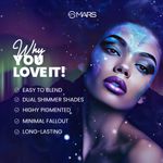 Buy MARS Northern Lights In A Pan Eyeshadow With Dual-Tone Shimmer Shades | Single Swipe Pigmentation | Easy to Blend (0.5 gm) (03-FINLAND FLASH) - Purplle