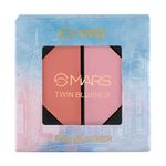 Buy MARS Twin Blusher with Matte Finish-01 (4.5 g) - Purplle