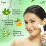 Buy Lacto Calamine Neem Aloe Turmeric Foaming Face wash| Reduces pimples| Purifies skin| With Built-in foaming Brush|Sulphate free face wash|Paraben Free| 150 ml - Purplle