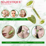 Buy Majestique Ice Roller with Jade Roller and Stone, Massager for Face and Neck Skin Care - Reduce Anti-Wrinkles - Color May Vary - Purplle
