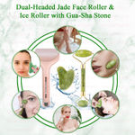 Buy Majestique Ice Roller with Jade Roller and Stone, Massager for Face and Neck Skin Care - Reduce Anti-Wrinkles - Color May Vary - Purplle