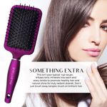 Buy Majestique 2Pcs Hair Brush Set | Paddle & Round Hair Brush | Use as Blow Drying, Styling, Shaping, Wet & Dry - Multicolor - Purplle