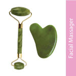 Buy Saturn by GHC Jade Roller & Gua Sha Massage Kit made of Natural Jade Stone, That Improves Facial Micro Circulation, Reduces Puffiness & Wrinkles, Improves Skin Elasticity - Purplle