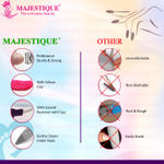 Buy Majestique Long Nail Filer, Pin Hole Filer with Nail Cutter | Manicure Pedicure Set | Perfect for Finger & Toe Nail Care - 3Pcs/Multicolor - Purplle