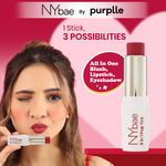 Buy NY Bae 3 in 1 Pop Tint | Eyeshadow | Blush | Lip & Cheek Tint | Korean Beauty | Dewy Finish | K- beauty | Lipstick | Lip Balm - Berry Blush 01 (4.5 gm) - Purplle