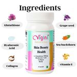Buy Vigini Natural Glutathione 1000mg (2 Caps) Daily Biotin, Hyaluronic Acid Collagen, Vitamin C, Body Face Antioxidant Lightening Whitening Radiance Fairness Glow Skin Health Support Detoxification Men Women 30 Caps - 30 Capsules - Purplle
