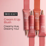 Buy Swiss Beauty Cream It Up Blusher With Shea Butter | Highly Pigmented | Long-lasting | Buildable & Blendable | All Skin Types|2|Natural Flush - Purplle