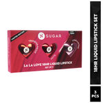 Buy SUGAR Cosmetics La La Love 18HR Liquid Lipstick Set, Transfer-proof, Water-proof, Long-lasting & Matte Finish (Pack of 3) | Gift Set | Premium Gift Kit | Lipstick Set | Makeup Kit - Purplle