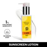 Buy FACES CANADA Sunscreen Lotion, 100 ml | SPF 50 PA+++ | Protects From UVA & UVB Rays | 1% Hyaluronic Acid & Vitamin C | Lightweight | No White Cast | Natural Radiant Glow| No Alcohol | No Parabens - Purplle