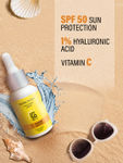Buy FACES CANADA Sunscreen Serum, 30 ml | SPF 50 PA+++ | Protects From UVA & UVB Rays | 1% Hyaluronic Acid & Vitamin C | Lightweight | No White Cast | Natural Radiant Glow| No Alcohol | No Parabens - Purplle