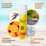 Buy FACES CANADA Water Gel Sunscreen, 50 gm | SPF 50 PA+++ | Protects From UVA, UVB & Blue-Light Rays | 1% Hyaluronic Acid & Vitamin C | Lightweight | No White Cast | Natural Radiant Glow| No Alcohol - Purplle