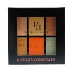 Buy Half N Half Cover Concealer Skin Beauty, Multicolour Palette, Mocha (9.6gm) - Purplle