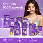 Buy Bombae Face Razor for women - For Instant & Painless Hair Removal (Pack Of 3) 200 gm - Purplle