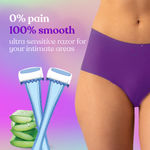 Buy Bombae Bikini Razor for Women (Pack of 2)  - Purplle