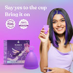 Buy Bombae reusable menstrual cup with ring stem for women | ultra soft, medium size with pouch 200 gm - Purplle