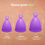Buy Bombae reusable menstrual cup with ring stem for women | ultra soft, medium size with pouch 200 gm - Purplle