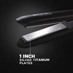 Buy Ikonic Hair Straigtner - Slim Titanium Shine | Black | Ceramic | Corded Electric | Hair Type - All | Heating Temperature - Up To 360 Degrees Celsius - Purplle