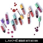 Buy Lakme Absolute Matte Melt Mini Liquid Lip Colour, Indie Maroon, 2.4 ml - Purplle