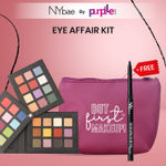 Buy NY Bae Eye Affair Kit | Free Makeup Pouch + Kajal | Combo Pack | Matte & Shimmer Eyeshadow| Rich Colour | Waterproof | Easily Blendable (57 g) - Purplle