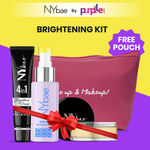 Buy NY Bae Bright & Glow Kit | Primer | Setting Spray | Loose Powder | Makeup Kit,71 ml - Purplle