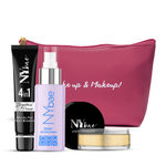 Buy NY Bae Bright & Glow Kit | Primer | Setting Spray | Loose Powder | Makeup Kit,71 ml - Purplle