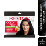 Buy REVLON Color 'n Care NOURISHING PERMANENT HAIR COLOR - 1 Natural Black (Sachet) - Purplle