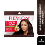 Buy REVLON Color 'n Care NOURISHING PERMANENT HAIR COLOR - 4 Brown (Sachet) - Purplle