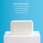 Buy DERMDOC Combo Kit Salicylic Acid Cleansing Bar (Pack of 3) | gentle deep cleansing bar | oil control, acne prone skin | salicylic acid for back & body acne - Purplle