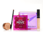 Buy Swiss Beauty Summer Essentials Kit|long-wearing Liquid Concealer-2|Multi-purpose On the Move Lip Pallete-2|Water-resistant & long-wearing Eyebrow & Gel Eyeliner With Pouch - Purplle