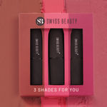 Buy Swiss Beauty Pure Matte Lipstick Pack of 3|Non-drying|Long lasting|Water-resistant| Shade -214,222,202 - Purplle