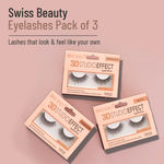 Buy Swiss Beauty Eyelashes Pack of 3|Nove Eyelashe| Fabulous Eyelashes|Open Eye Eyelashe - Purplle