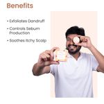 Buy Earth Rhythm Exfoliating Shampoo Bar With Salicylic Acid, White Willow Bark & Tomato Fruit Ferment | Exfoliates Dandruff, Control Sebum Production | for Oily Flaky & Dandruff Scalp | Men & Women | Without Tin - 80 G - Purplle