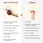 Buy Earth Rhythm Reusable Makeup Remover/Cleansing Pads | Cleanse Skin + Removes Stubborn Makeup Traces + Reusable | for All Skin Type | Women & Girls - Pack Of 2 (Color may vary) - Purplle